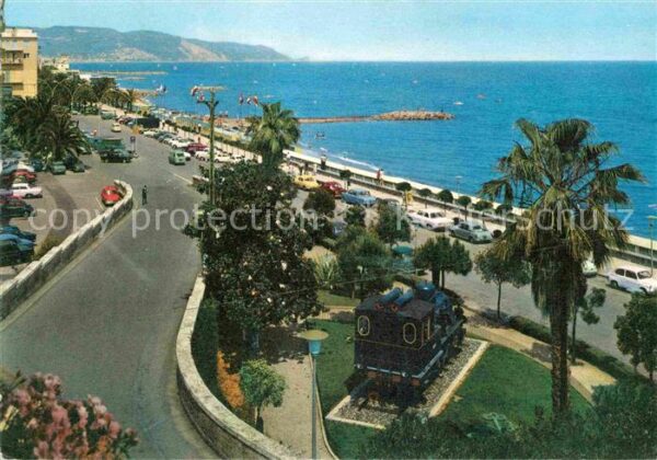 Loano Scorcio panoramico Uferstrasse Dampflok