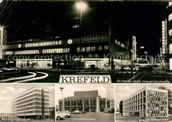 Krefeld St Anton Ecke Friedrichstrasse Nachtauf