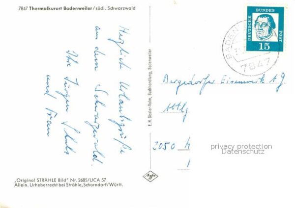 Badenweiler Thermalkurort im Schwarzwald Original S – Bild 2