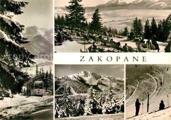 Zakopane Kolejka na Gubalowke Tatr Winterpanoram