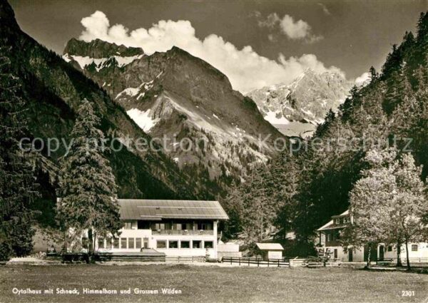 Oberstdorf Berggasthof Oytalhaus mit Schneck Himme