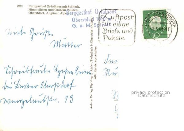 Oberstdorf Berggasthof Oytalhaus mit Schneck Himme – Bild 2