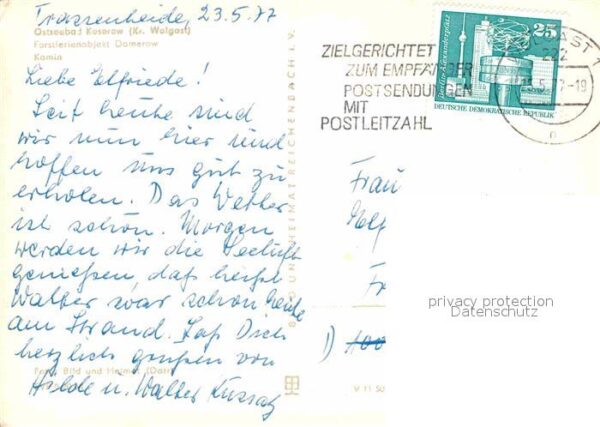 Koserow Ostseebad Usedom Forstferienobjekt Damerow Kamin – Bild 2