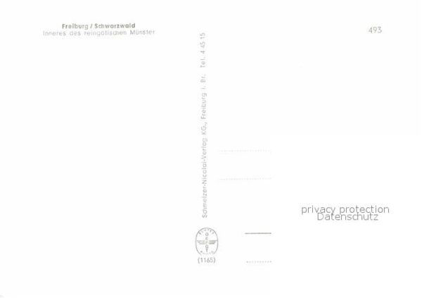 Freiburg Breisgau Gotisches Münster Innenansicht – Bild 2