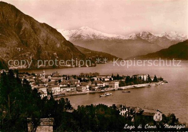 Menaggio Lago di Como Panorama Comersee Alpen