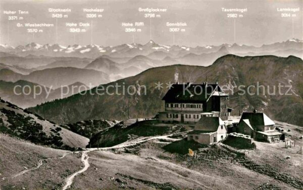 Rotwandhaus Berghotel Alpenpanorama mit Blick zum G