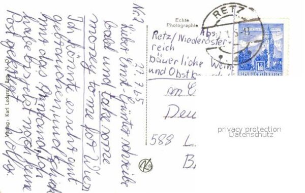 Retz Panorama Platz Denkmal Windmühle – Bild 2