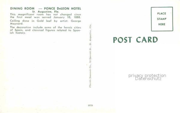 St Augustine Dining Room Ponce DeLeon Hotel – Bild 2