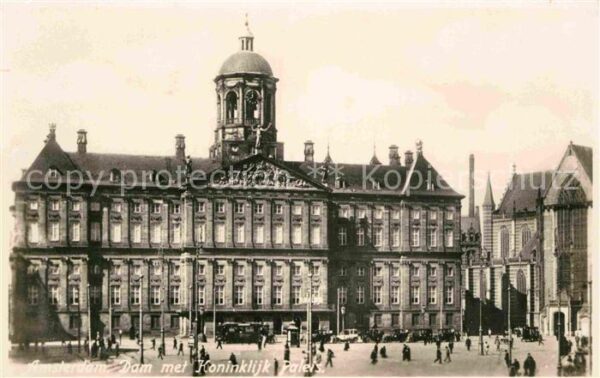 Amsterdam Niederlande Dam met Koninklijk Paleis Königlicher P