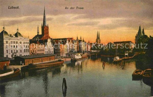 Luebeck Partie an der Trave