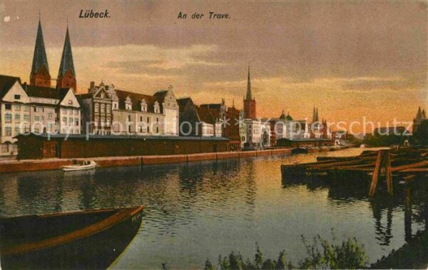 Luebeck Partie an der Trave