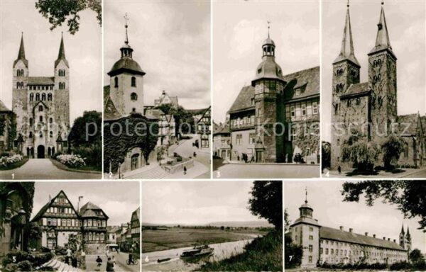 Hoexter Weser Kirche Kloster Corvey Rathaus Dechanei