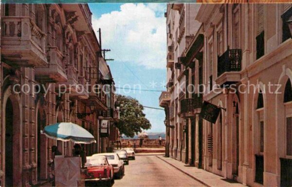 San Juan Puerto Rico Typical street of the city