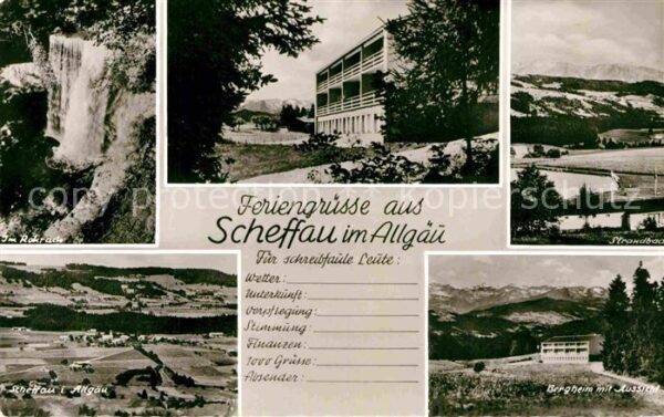 Scheffau Scheidegg Wasserfall Strandbad Bergheim Panorama