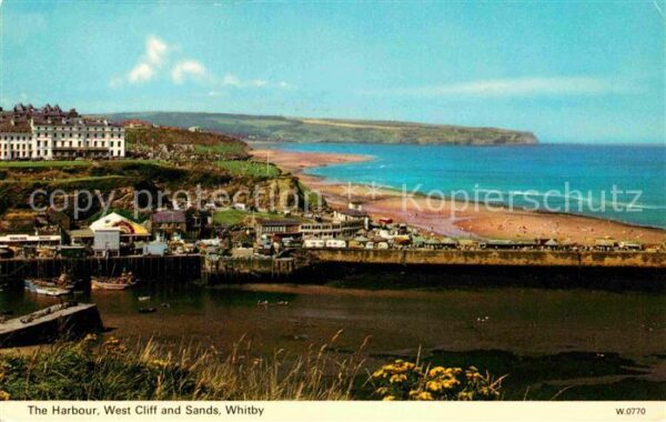Whitby West Cliff The Harbour West Cliff and Sands Coast