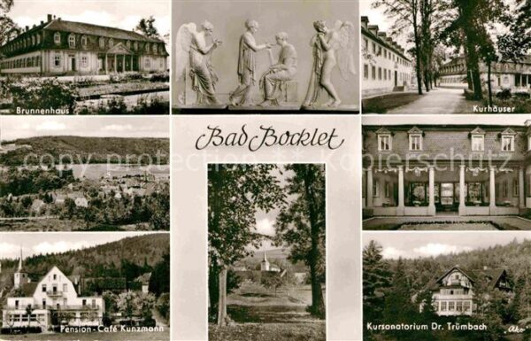 Bad Bocklet Brunnenhaus Kurhäuser Pension Kursanato