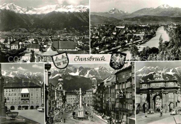 Innsbruck Stadtbild mit Alpenpanorama Innenstadt