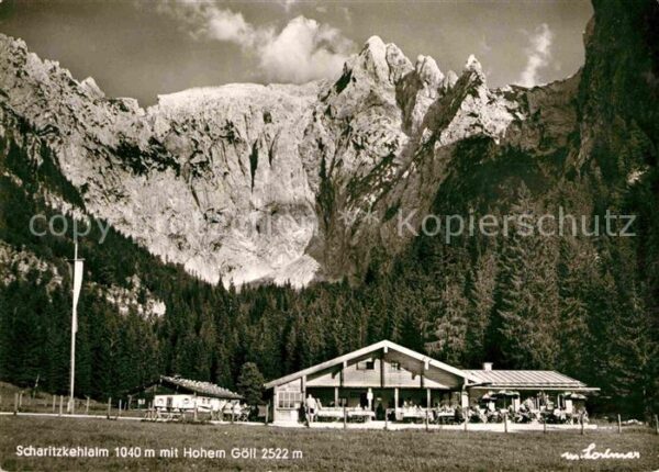Scharitzkehlalm mit Hohem Göll Berchtesgadener Alpen