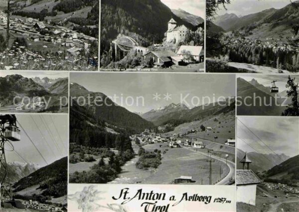 St Anton Arlberg Panorama Wintersportplatz Alpen Bergbah