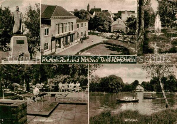 Bad Woerishofen Kneipp Denkmal Kurhaus Kurpark Fontäne