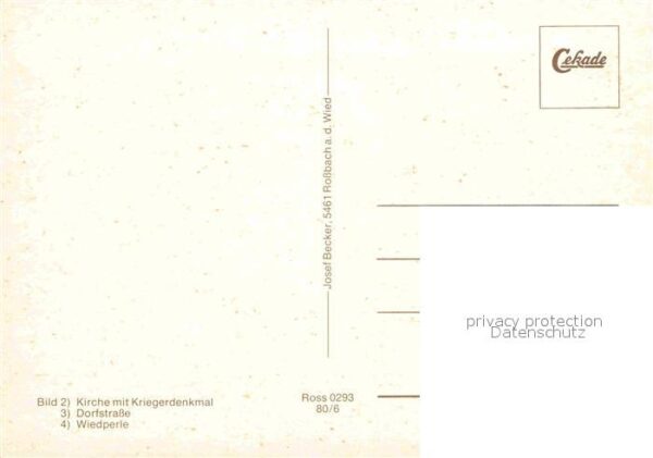 Rossbach Wied Panorama Kirche Kriegerdenkmal Dorfstra – Bild 2
