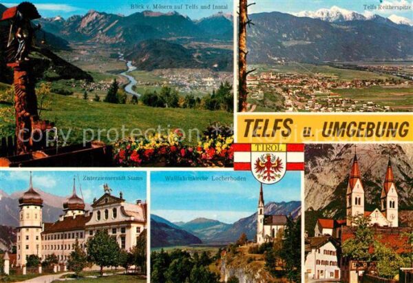 Telfs Tirol und Umgebung Alpenpanorama Kloster Wall