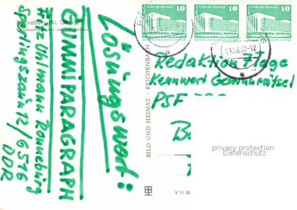 Ronneburg Thueringen Krankenhaus mit neuem Anbau – Bild 2