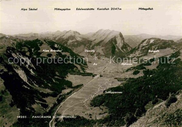 Schoppernau Vorarlberg Alpenpanorama Fliegeraufnahme