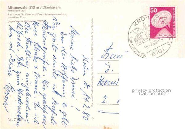 Mittenwald Bayern Pfarrkirche St Peter und Paul mit fresk – Bild 2