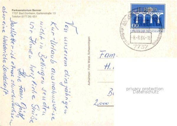 Bad Duerrheim Parksanatorium Benner – Bild 2