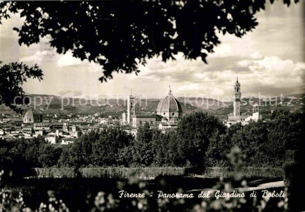 Firenze Florenz Panorama dal Giardino di Boboli Kathedr