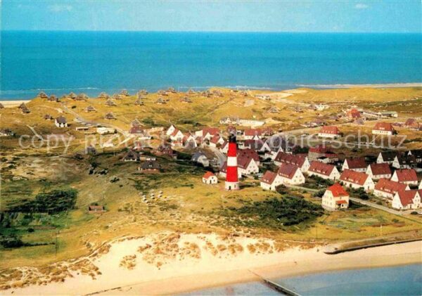 Hoernum Sylt Nordseebad Leuchtturm Fliegeraufnahme