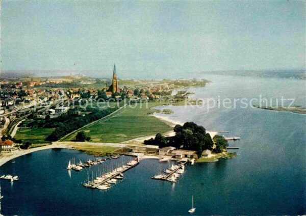 Schleswig Schlei Hafen Fliegeraufnahme
