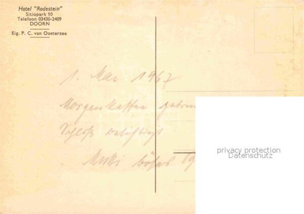 Doorn Niederlande Hotel Rodestein – Bild 2
