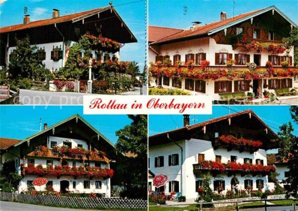 Rottau Chiemgau Blumengeschmückte Häuser Luftkurort Bay