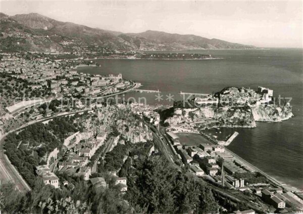 Monaco Vue generale de la Principaute Cote d_A