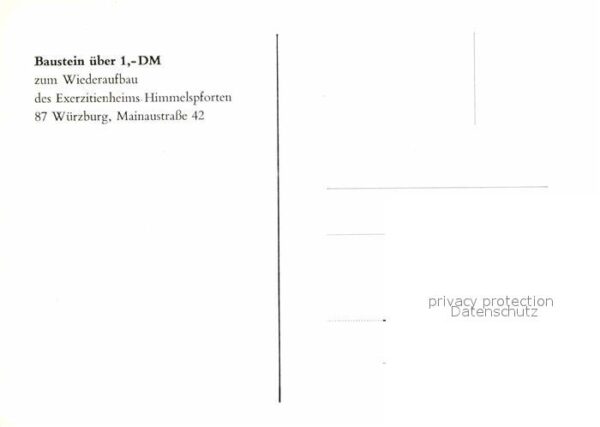 Wuerzburg Exerzitienheim Himmelspforten Baustein – Bild 2