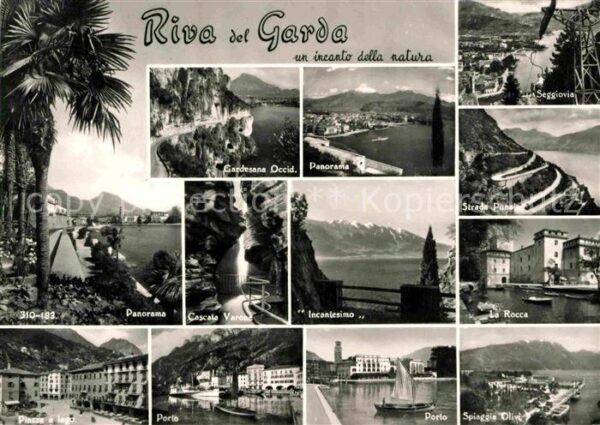 Riva del Garda Panorama Gardasee und Umgebung