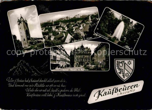 Kaufbeuren Fünfknopfturm Kaiser Max Strasse Rathau