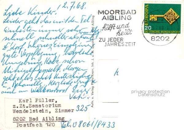 Bad Aibling Sanatorium Wendelstein Hallenbad Alpenb – Bild 2