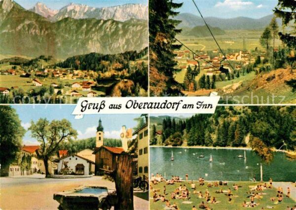 Oberaudorf Gesamtbild mit Kaisergebirge Berglift H