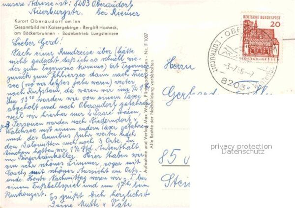 Oberaudorf Gesamtbild mit Kaisergebirge Berglift H – Bild 2