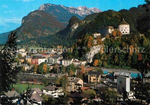 Kufstein Tirol Ansicht mit Schloss Festungsstadt Blick