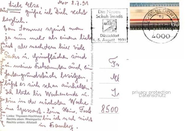 Duesseldorf Innenstadt Hochhaus Partie am Rhein Kir – Bild 2