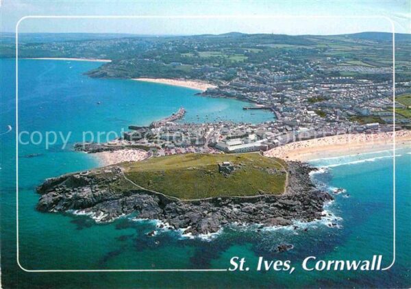 St Ives Cornwall Aerial view