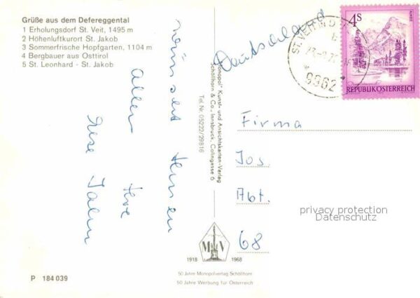 St Veit Defereggen Panorama Defereggental St Jakob Hopfgar – Bild 2