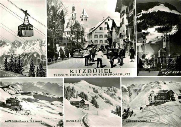 Kitzbuehel Tirol Hahnenkamm Bergbahn Nachtpiste Ehrenbac