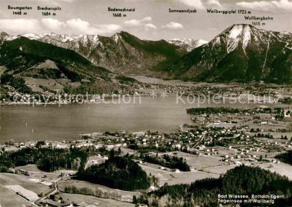 Bad Wiessee Panorama Tegernseer mit Wallberg Bayeri