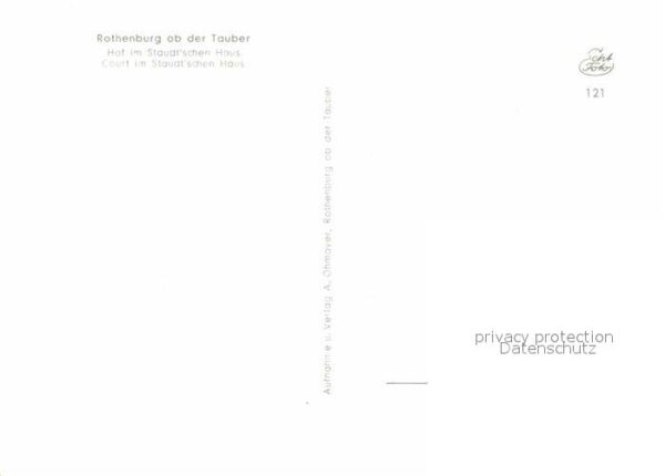 Rothenburg Tauber Hof im Staudtschen Haus – Bild 2