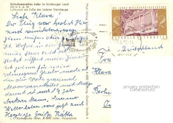 Lofer Ortsansicht mit Kirche Luftkurort am Fu – Bild 2